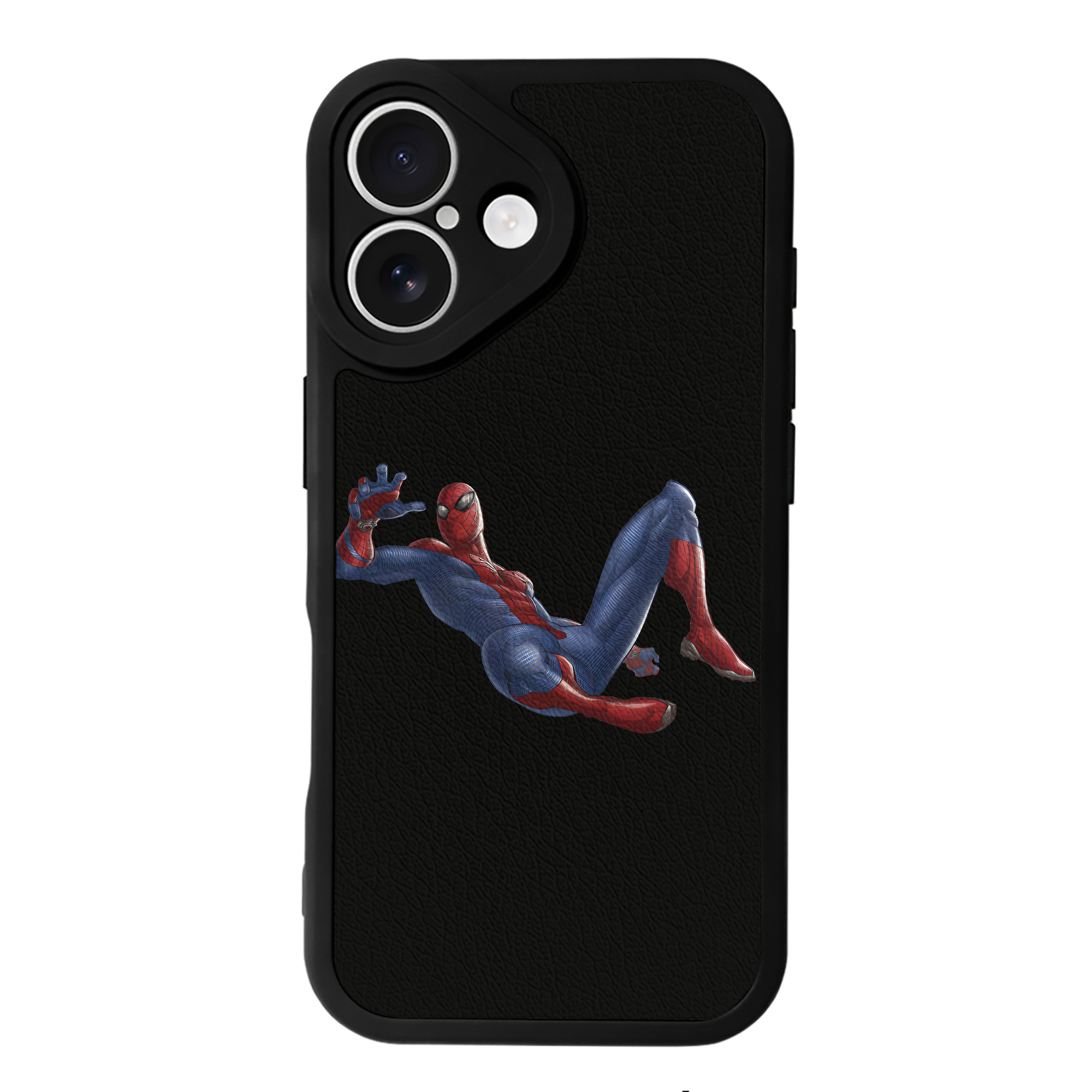（画像用） Spider Man スパイダーマン 【iPhone 16シリーズ対応】シリコンスマホケース（レザー調） 材質：シリコン